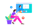 پیش‌نمایش فایل girl-holding-mobile-while-looking-online-business-presentation-12236378 از پک فعالیت اجتماعی