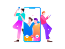 پیش‌نمایش فایل guys-talking-on-video-call-using-mobile-12236380 از پک فعالیت اجتماعی