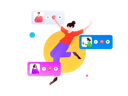 پیش‌نمایش فایل happy-girl-have-business-conference-call-12236391 از پک فعالیت اجتماعی