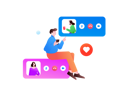 پیش‌نمایش فایل man-holding-mobile-while-doing-video-chat-on-mobile-12236379 از پک فعالیت اجتماعی