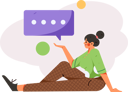 پیش‌نمایش فایل girl-showing-speech-bubble-12236490 از پک مشاوره