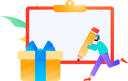 پیش‌نمایش فایل boy-running-with-pencil-while-making-business-plan-12236278 از پک ورود