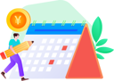پیش‌نمایش فایل man-editing-financial-calendar-12236269 از پک ورود