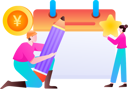 پیش‌نمایش فایل people-looking-at-economic-calendar-12236272 از پک ورود