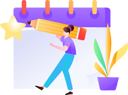 پیش‌نمایش فایل young-girl-making-business-schedule-12236281 از پک ورود