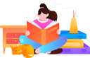 پیش‌نمایش فایل girl-reading-book-12236232 از پک خواندن