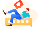 پیش‌نمایش فایل businessman-reviews-user-ratings-12235289 از پک پاسخ های مشتری