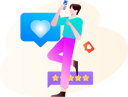 پیش‌نمایش فایل customer-gives-5-star-to-company-support-12235291 از پک پاسخ های مشتری
