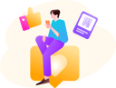 پیش‌نمایش فایل customer-gives-heart-response-to-company-services-12235296 از پک پاسخ های مشتری