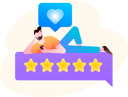 پیش‌نمایش فایل satisfied-client-gives-5-star-rating-12235297 از پک پاسخ های مشتری