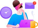 پیش‌نمایش فایل businesswoman-reviews-client-mails-12235054 از پک کار کسب‌وکار