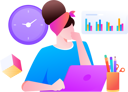 پیش‌نمایش فایل businesswoman-thinks-of-preparing-business-presentation-12235051 از پک کار کسب‌وکار