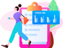 پیش‌نمایش فایل businesswoman-working-on-analytics-page-12235072 از پک کار کسب‌وکار