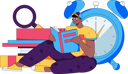 پیش‌نمایش فایل boy-reading-book-on-time-12442616 از پک خواندن