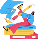 پیش‌نمایش فایل girl-holding-paint-brush-with-book-12442606 از پک خواندن
