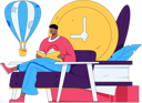 پیش‌نمایش فایل male-book-reader-12442603 از پک خواندن