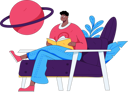 پیش‌نمایش فایل young-man-reading-book-12442595 از پک خواندن