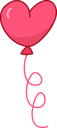 پیش‌نمایش فایل balloon-heart-11865629 از پک عنصر روزهای ولنتاین