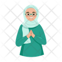 پیش‌نمایش فایل muslim-girl-wearing-glasses-5206569 از پک کاراکترها عید مبارک