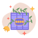 پیش‌نمایش فایل bomb-with-flower-5328741 از پک مجموعه استیکر صلح و توقف جنگ