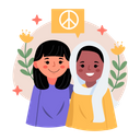 پیش‌نمایش فایل friendship-5328745 از پک مجموعه استیکر صلح و توقف جنگ