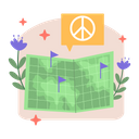 پیش‌نمایش فایل map-5328753 از پک مجموعه استیکر صلح و توقف جنگ