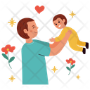 پیش‌نمایش فایل father-holding-his-kid-5591545 از پک مجموعه استیکر روز پدر
