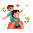پیش‌نمایش فایل father-play-with-his-son-5591548 از پک مجموعه استیکر روز پدر