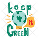 پیش‌نمایش فایل keep-it-green-5610945 از پک مجموعه استیکر نجات زمین