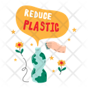 پیش‌نمایش فایل reduce-plastic-5610951 از پک مجموعه استیکر نجات زمین
