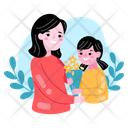 پیش‌نمایش فایل mom-and-her-daughter-5608449 از پک مجموعه استیکر روز مادر