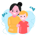 پیش‌نمایش فایل mom-and-her-son-5608450 از پک مجموعه استیکر روز مادر
