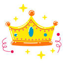 پیش‌نمایش فایل crown-5992031 از پک مجموعه استیکر جشن تولد