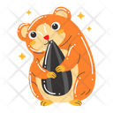 پیش‌نمایش فایل hamster-6014206 از پک مجموعه استیکر حیوان خانگی بامزه