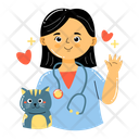 پیش‌نمایش فایل female-veterinarian-6005038 از پک مجموعه استیکر دامپزشکی