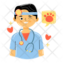 پیش‌نمایش فایل male-veterinarian-6005046 از پک مجموعه استیکر دامپزشکی