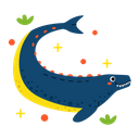 پیش‌نمایش فایل basilosaurus-6005210 از پک مجموعه استیکر دایناسور بامزه