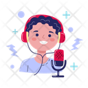 پیش‌نمایش فایل male-podcaster-6255093 از پک مجموعه استیکر پادکست