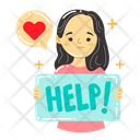 پیش‌نمایش فایل asking-for-help-6255063 از پک مجموعه استیکر خیریه