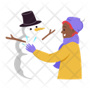 پیش‌نمایش فایل making-a-snowman-6910665 از پک مجموعه استیکر تعطیلات زمستان