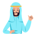 پیش‌نمایش فایل arabian-man-8047450 از پک استیکر عید مبارک
