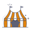 پیش‌نمایش فایل circus-tent-10078428 از پک شهربازی