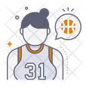 پیش‌نمایش فایل female-player-10302566 از پک بسکتبال
