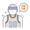 پیش‌نمایش فایل male-player-10302570 از پک بسکتبال