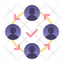 پیش‌نمایش فایل connection-group-1535856 از پک مدیریت پروژه – رنگ‌های تخت