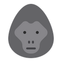 پیش‌نمایش فایل gorilla-1602253 از پک حیوان – رنگ‌های تخت