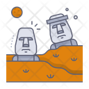 پیش‌نمایش فایل easter-island-moai-10078506 از پک بناهای تاریخی و نشانه‌ها