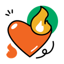 پیش‌نمایش فایل burning-heart-14201543 از پک عشق