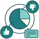 پیش‌نمایش فایل pie-chart-review-16050419 از پک نظرات مشتریان