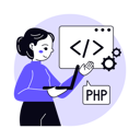 پیش‌نمایش فایل female-web-developer-working-on-project-6772077 از پک توسعه وب
